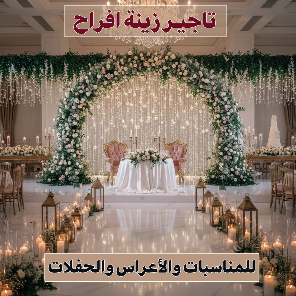 تاجير زينة افراح