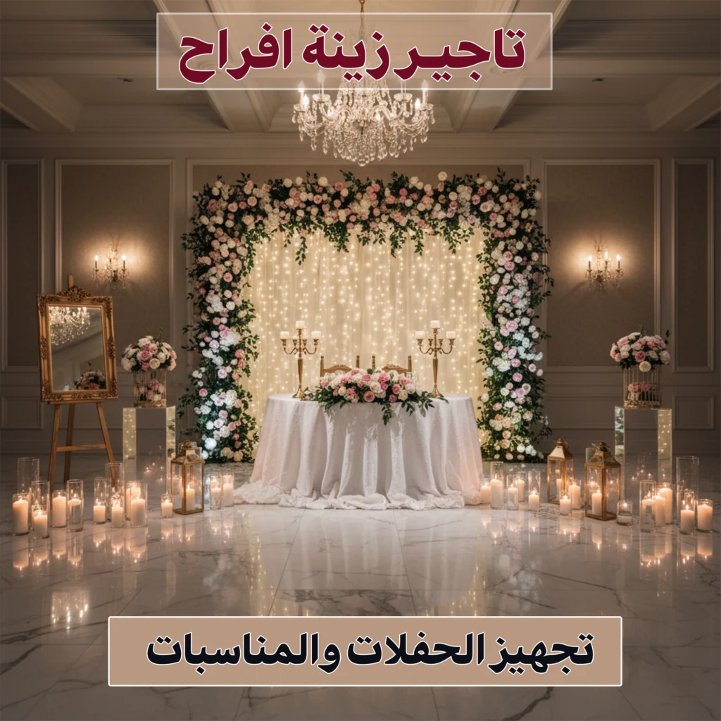 تاجير زينة افراح