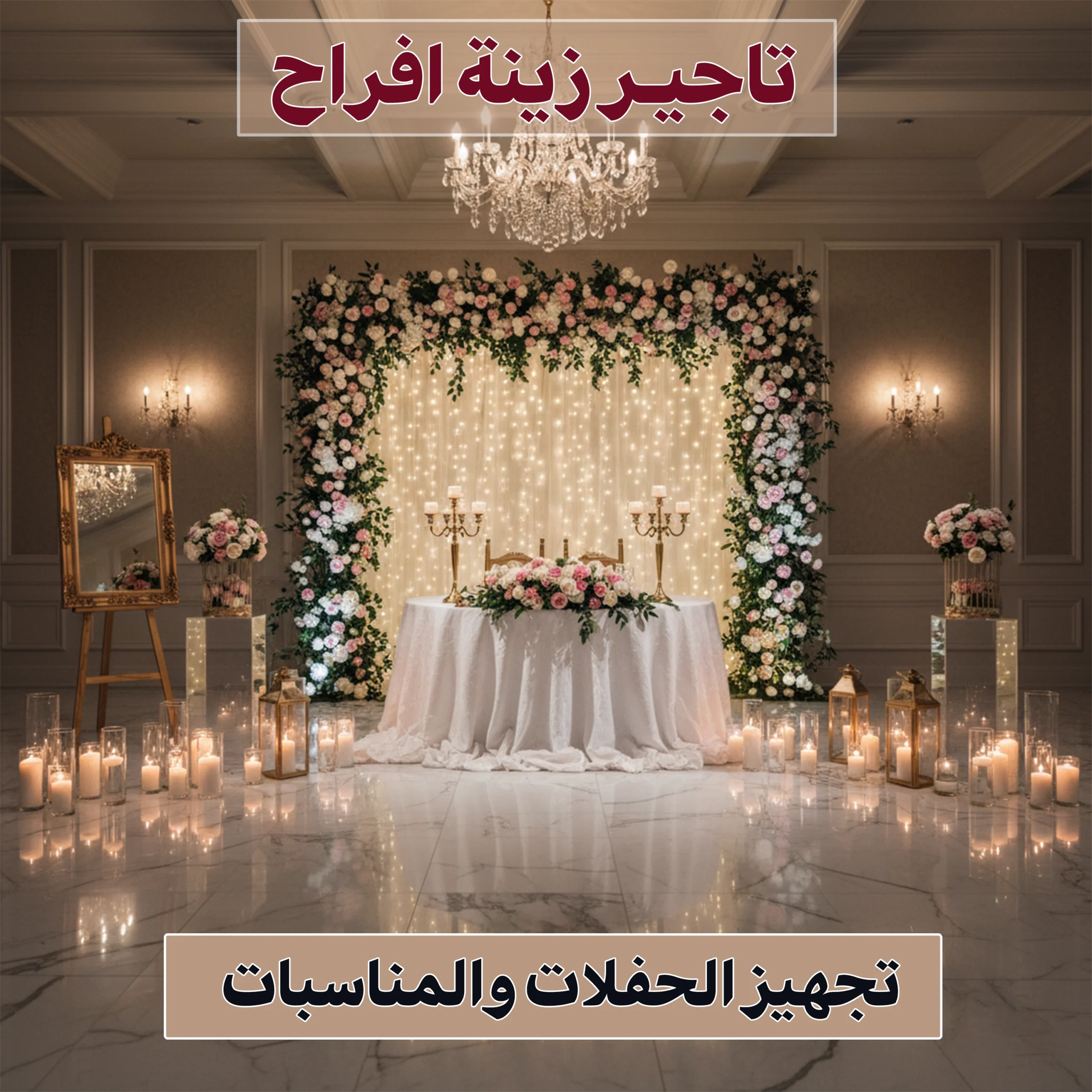 تاجير زينة افراح 96638820 📞| أناقة، ترتيب، وتميّز بكل التفاصيل